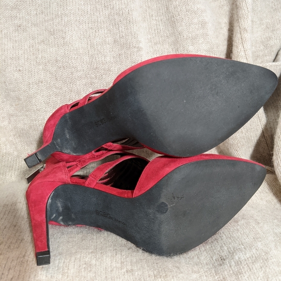 Red Heels with Ankle Strap - Picture 4 of 4